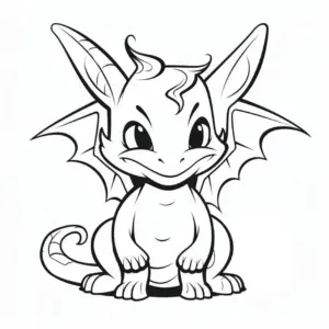 laechelnder-baby-drache-ausmalbild