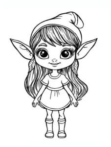 laechelnder-elf-ausmalbild-mit-grossen-augen-und-langen-haaren