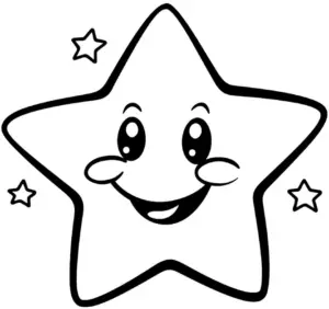 laechelnder-stern-ausmalbild-mit-kleinen-sternen