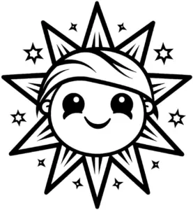 laechelndes-gesicht-in-strahlender-sonne