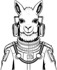 lama-im-weltraumanzug-ausmalbild