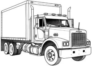 lastwagen-ausmalbild-mit-ladeflaeche-und-details