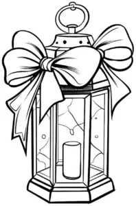 laterne-mit-schleife-ausmalbild
