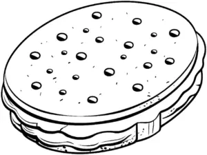 leckeres-ausmalbild-mit-eis-sandwich-und-keksen