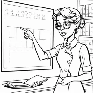 lehrerin-am-unterrichtstafel-ausmalbild