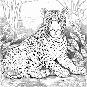 leopard-im-wald-ausmalbild-mit-fellmustern