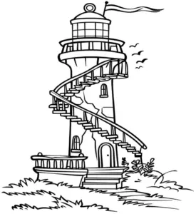 leuchtturm-mit-spiralfueriger-treppe-in-natur