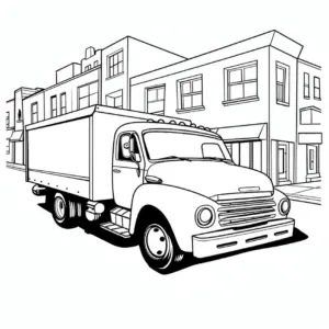 lkw-auf-stadtstrasse-ausmalbild