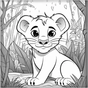 loewe-im-dschungel-ausmalbild-typ