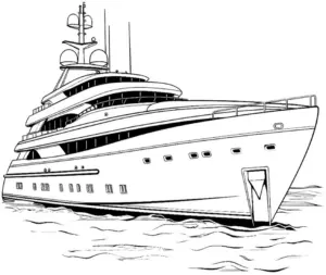 luxusyacht-auf-dem-wasser-ausmalbild