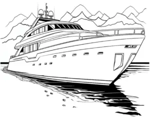 luxusyacht-auf-dem-wasser-mit-bergen