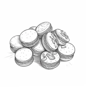 macarons-in-verschiedenen-formen-und-verzierungen