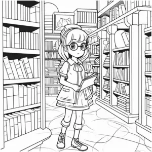 maedchen-in-bibliothek-mit-buechern