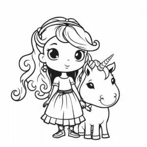 maedchen-mit-einhorn-ausmalbild