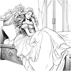 maerchenhafte-figur-auf-einem-bett