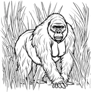 majestetischer-gorilla-in-hohem-gras