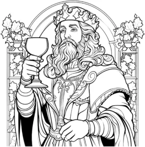 majestetischer-koenig-mit-kelch-ausmalbild