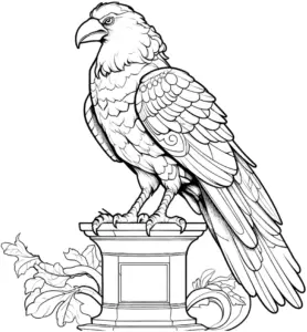 majestetischer-rabe-auf-podest