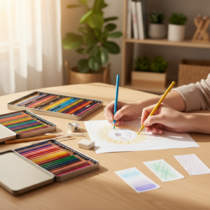 malen-mit-buntstiften-12-einfache-techniken-fur-kinder-und-erwachsene-inkl-mini