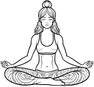 meditierende-frau-ausmalbild-mit-mustern