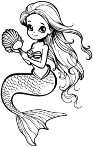 meerjungfrau-mit-muschel-und-fließendem-haar