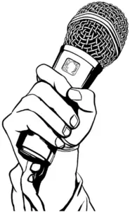 mikrofon-in-der-hand-ausmalbild