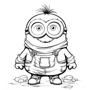 minion-ausmalbild-mit-brille-und-froehlichem-gesicht