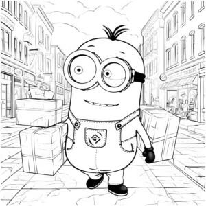 minion-in-stadtlandschaft-mit-kisten-ausmalbild