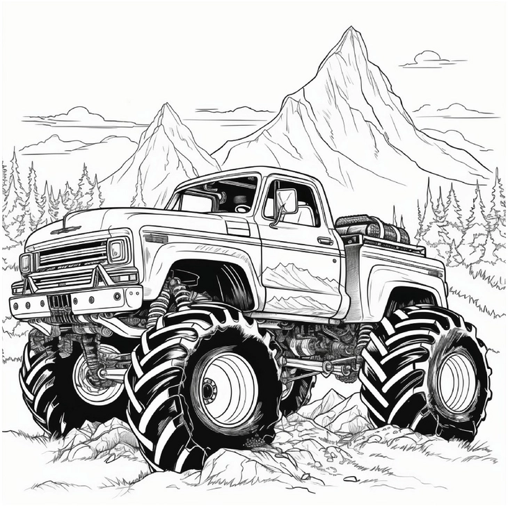 monstertruck-in-der-berglandschaft