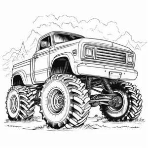 monstertruck-in-der-natur-ausmalbild