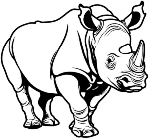 nashorn-ausmalbild-mit-klaren-konturen