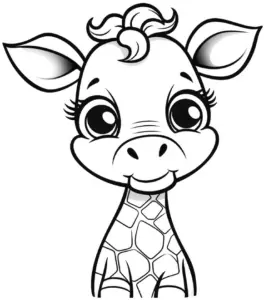 niedliche-baby-giraffe-ausmalbild