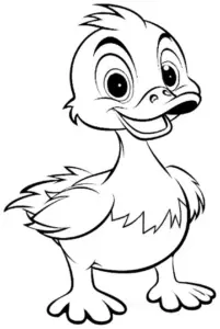 niedliche-ente-ausmalbild-fuer-kinder