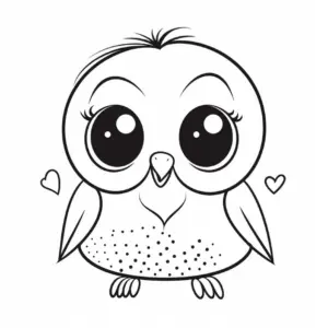 niedliche-eule-ausmalbild-mit-grossen-augen