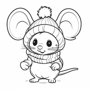 niedliche-maus-im-winter-outfit
