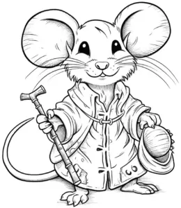 niedliche-maus-mit-krueckstock-ausmalbild
