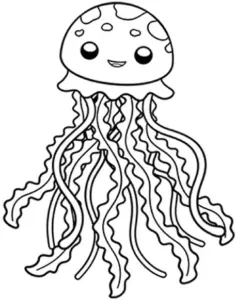 niedliche-qualle-mit-langen-tentakeln