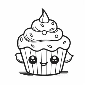 niedlicher-cupcake-mit-freundlichem-gesicht