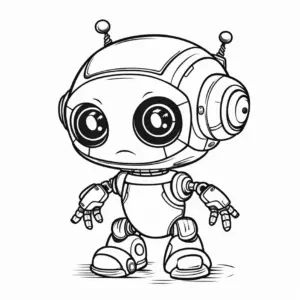 niedlicher-roboter-ausmalbild-mit-grossen-augen
