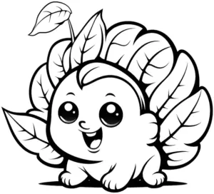 niedliches-ausmalbild-eines-baby-mit-blaettern