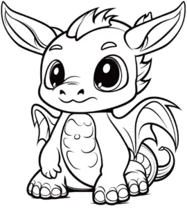 niedliches-ausmalbild-eines-jungen-drachen