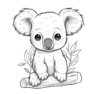 niedliches-ausmalbild-eines-koalas-auf-einem-baumstamm