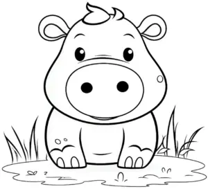 niedliches-ausmalbild-eines-nilpferds-am-wasser