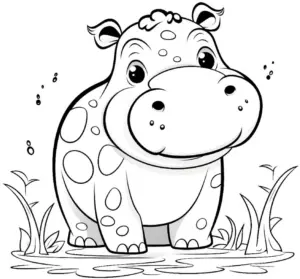 niedliches-ausmalbild-eines-nilpferds-in-der-natur