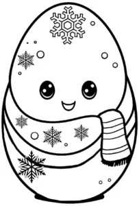 niedliches-ausmalbild-eines-winterlichen-eis-mit-schneeflocken