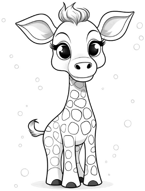 niedliches-ausmalbild-giraffe-mit-grossen-augen