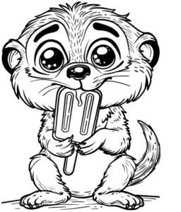 niedliches-ausmalbild-mit-erdmaennchen-und-eis