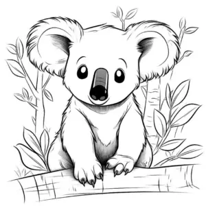 niedliches-ausmalbild-von-einem-koala-auf-einem-baumstamm