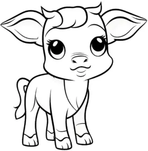 niedliches-kalb-ausmalbild-fuer-kinder