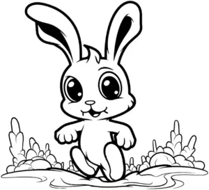 niedliches-kaninchen-in-bluemender-landschaft